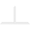 Ekena Millwork Portland Architectural Grade PVC Gable Bracket, 60"W x 37 1/2"H x 4"D x 4"F, 15/12 Pitch GBP060X38X0404POR00 - alternate 5